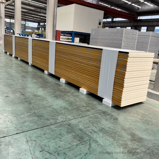 Low Price 30 40 50 80 100mm Polyurethane PIR/PUR/PU Foam Wall Metal Warehouse Building SIP Sandwich Panels